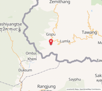 Map of Kapteng, Arunachal Pradesh