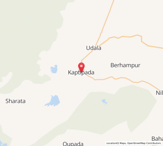 Map of Kaptipada, Odisha