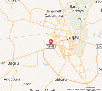 Map of Kar ki Dhani, Rajasthan