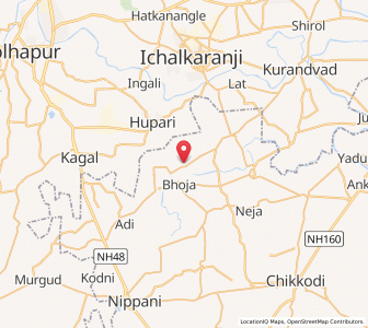 Map of Karadge, Maharashtra