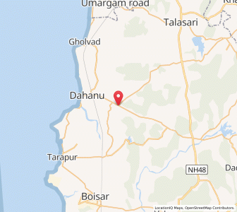Map of Karadoho, Maharashtra