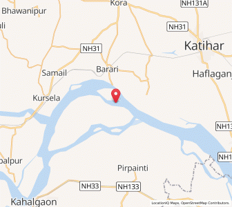 Map of Karagola, Bihar