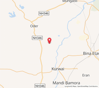 Map of Karaiya, Madhya Pradesh