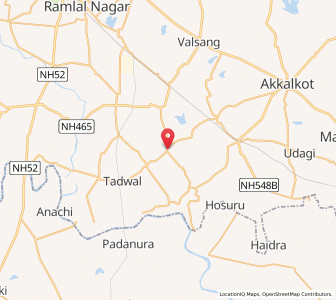 Map of Karajgi, Maharashtra