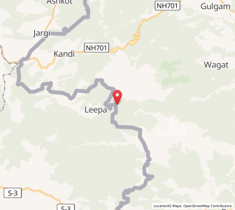 Map of Karalakot, Kashmir