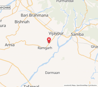 Map of Karalian Kalan, Kashmir