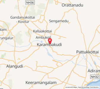 Map of Karambakkudi, Tamil Nadu