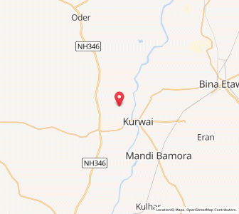 Map of Karampur, Madhya Pradesh