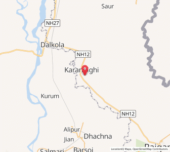 Map of Karandighi, West Bengal