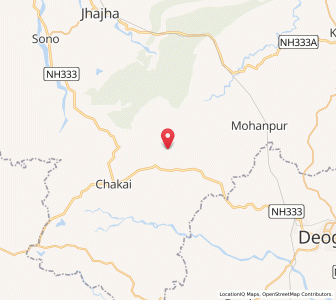 Map of Karangarh, Bihar
