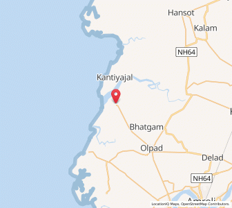 Map of Karanj, Gujarat