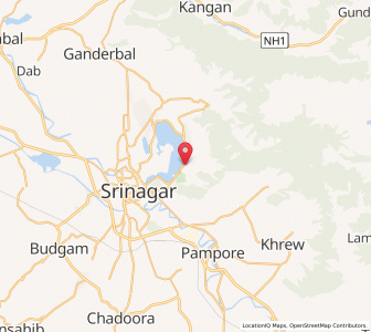 Map of Karapura, Kashmir