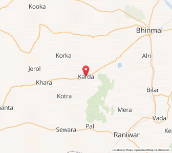 Map of Karara, Rajasthan