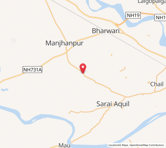 Map of Karari, Uttar Pradesh