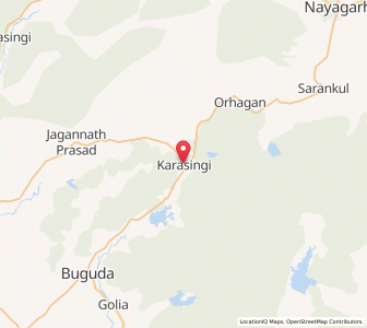 Map of Karasingi, Odisha