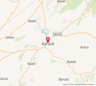 Map of Karauli, Rajasthan