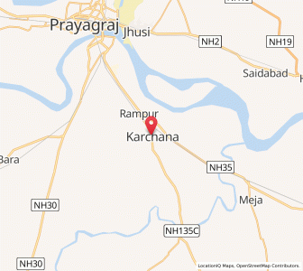 Map of Karchana, Uttar Pradesh