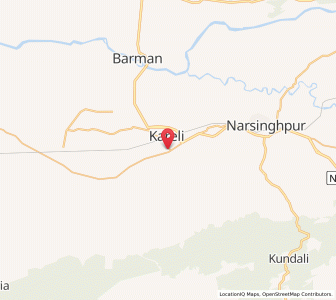 Map of Kareli, Madhya Pradesh