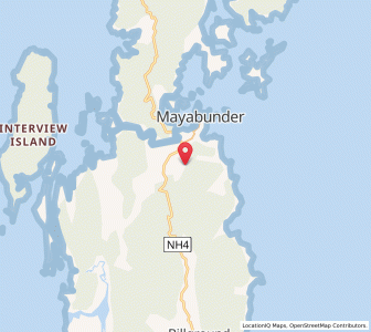 Map of Karen, Andaman and Nicobar Islands