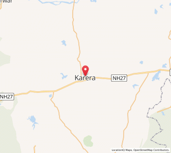 Map of Karera, Rajasthan