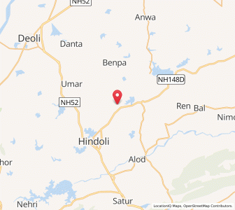 Map of Kargajpur, Rajasthan