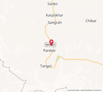 Map of Kargi, Kashmir