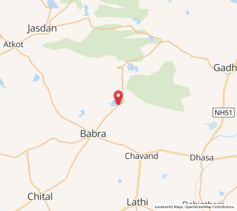 Map of Kariana, Gujarat