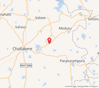 Map of Karikare, Karnataka