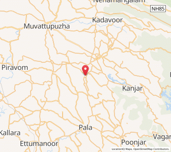 Map of Karimkunnum, Kerala