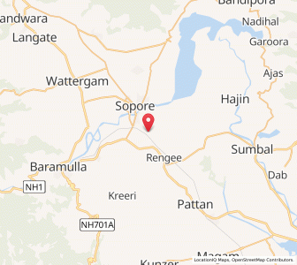 Map of Karinkshiwan, Kashmir