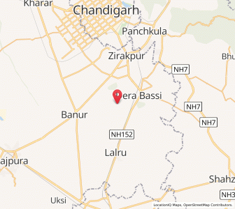 Map of Karkaur, Punjab