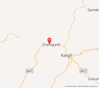 Map of Karkitchhu, Kashmir