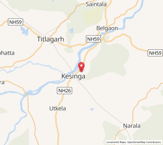 Map of Karlapara, Odisha