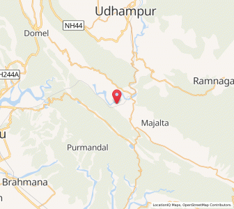 Map of Karlup, Kashmir
