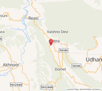 Map of Karmal, Kashmir