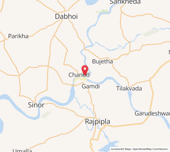 Map of Karnali, Gujarat