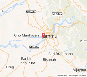 Map of Karnalle Chak, Kashmir