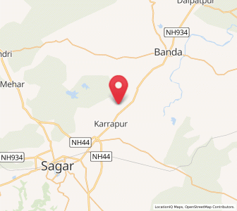 Map of Karrapur, Madhya Pradesh