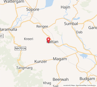 Map of Karsiri, Kashmir