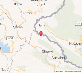 Map of Kartan, Kashmir