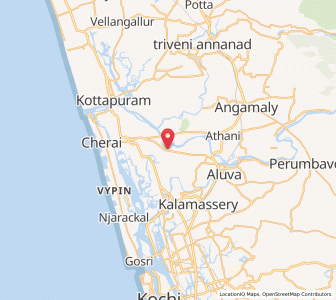 Map of Karumalur, Kerala
