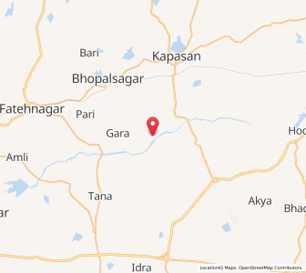 Map of Karunkra, Rajasthan