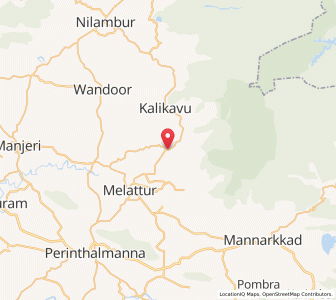 Map of Karuvarakundu, Kerala