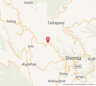 Map of Karyali, Himachal Pradesh