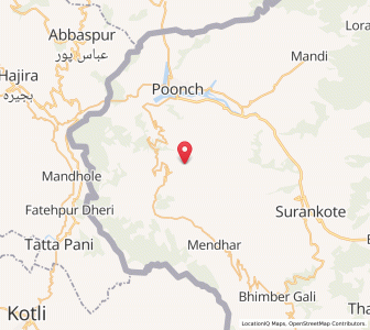 Map of Kas Balari, Kashmir