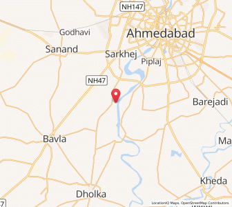 Map of Kasandra, Gujarat