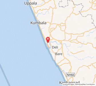 Map of Kasaragod, Kerala