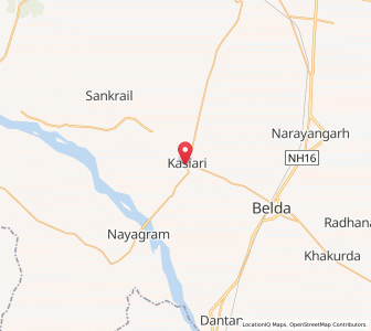 Map of Kasiari, West Bengal