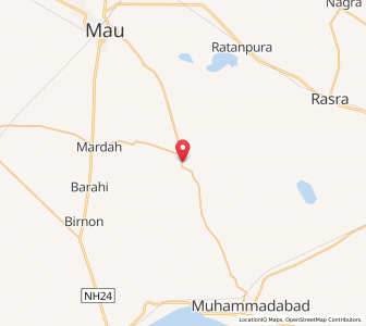Map of Kasimabad, Uttar Pradesh