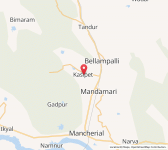 Map of Kasipet, Andhra Pradesh